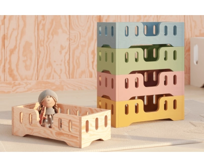 Puppenbett MINI TILA 2 Montessori Holz