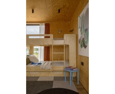 Etagenbett für Kinder mit Schublade und Lattenrost MIMI D Montessori Holz