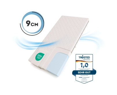 Schaumstoffmatratze für Kinder 9 cm mittlerer Härtegrad (H2) - für Schublade