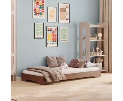 Bodenbett für Kinder mit Lattenrost TILA 7 Montessori Holz