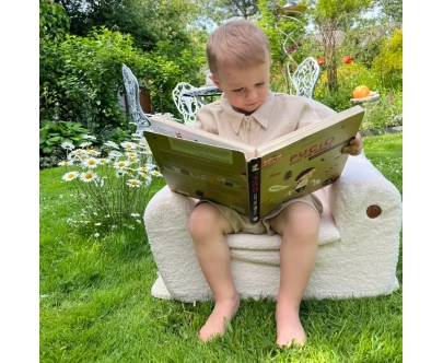 Kindersessel aus Schaumstoff BUBU Montessori Ecru