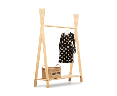 Kleiderständer für Kinder mit Ablage TIPI Montessori Holz