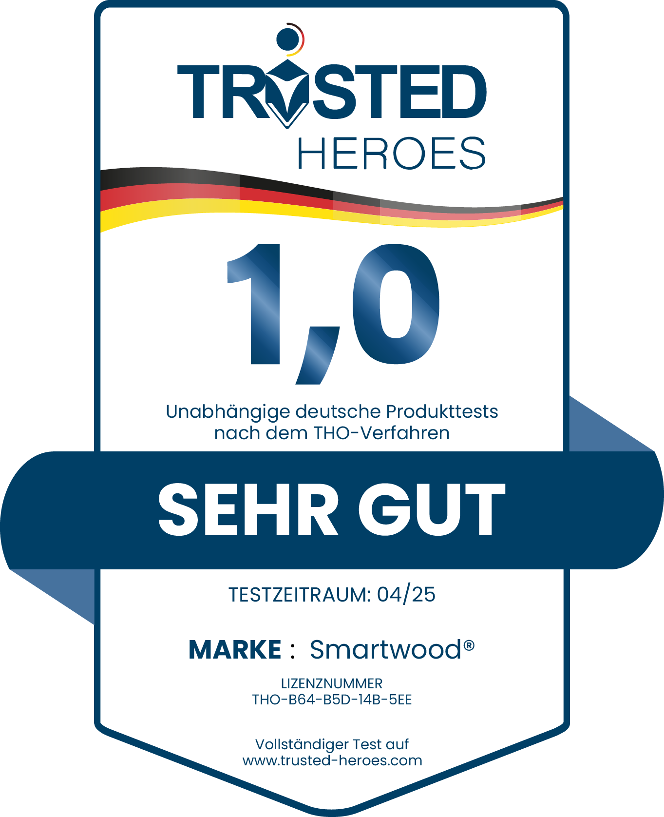 Zertifikat Trusted Heroes